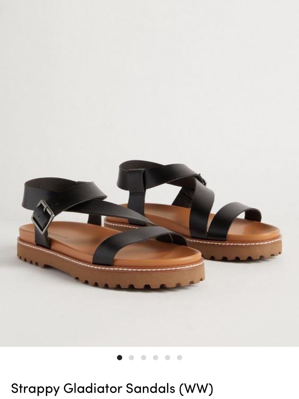 NWT Torrid Size 9.5- Black Strappy Gladiator Sandals for Women